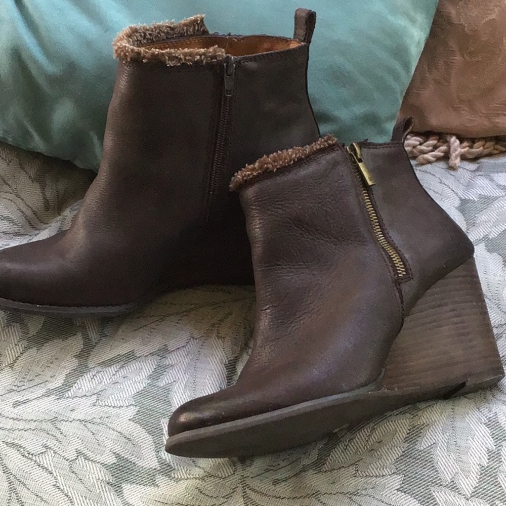 Awesome Lucky brand brown ankle boots size 39.5